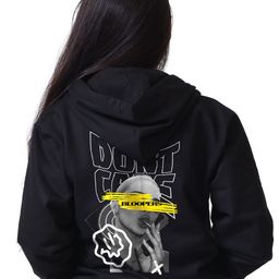 Bloopers Store Women Printed Hooded Cotton Sweatshirt-image-87