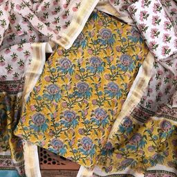 PALASH Floral Printed Pure Silk Unstitched Dress Material-image-19