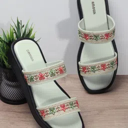 Anouk Women Open Toe Flatform Heel Sandals-9