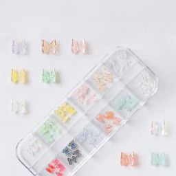 The Pink Truck 3D Aurora Butterfly Nail Art - 48Pcs-69