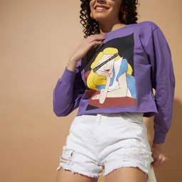 The Dry State Women Printed Hooded Sweatshirt-image-44
