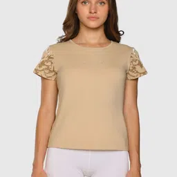 Musclemind Abstract Printed Round Neck T-shirt-picture-19