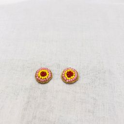PALASH Artificial Beads Beaded Quirky Shaped Studs-10