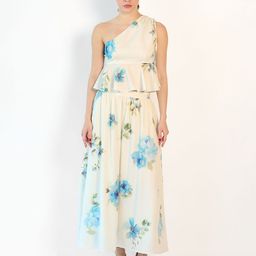Virgio Women Printed Tencel Maxi Skirt-image-13