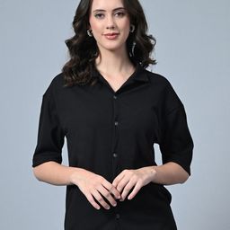 Moda Rapido Crepe Shirt Style Top-picture-13