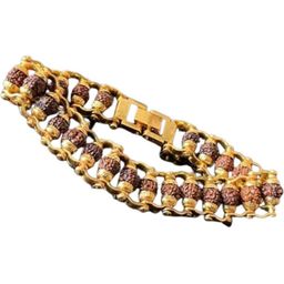Divine souvenirs Unisex Rudhraksha Beaded Wraparound Bracelet-image-13