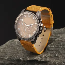 French Accent Men Printed Dial & Leather Bracelet Style Straps Digital Watch SS25_FAWC1041-image-73