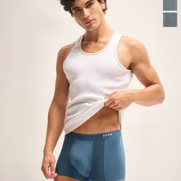 THE BEAR HOUSE Pack Of 3 Solid Modal Breathability Trunks BRI-SWALO-P3-picture-29