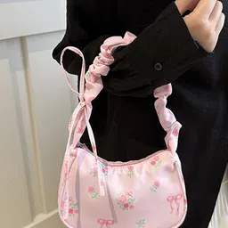 LULU & SKY PU Structured Shoulder Bag with Tasselled image 4