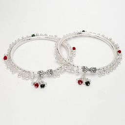 NVR Silver-Plated Artificial Beads Anklet image 4