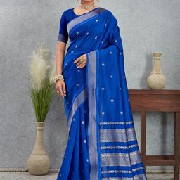 KALINI Woven Design Zari Silk Blend Saree-image-27