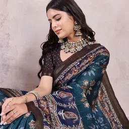 Mitera Silk Blend Saree-image-21