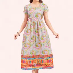 RITIJYA Women Floral Printed Floral Maternity Anarkali Kurta-image-42
