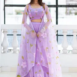IMROZ HOUSE Printed Ready to Wear Lehenga & Blouse With Dupatta-picture-52