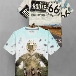 HELLCAT Boys 2 Printed Applique T-shirt-picture-56