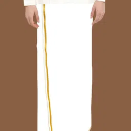 WHITE HEART Men Cotton Dhoti-12
