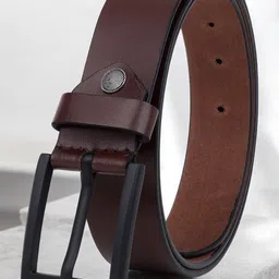 Metronaut Men Textured Leather Formal Belt-image-96