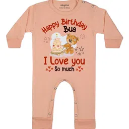 Arvesa Happy Birthday Bua Printed Bodysuit-image-50