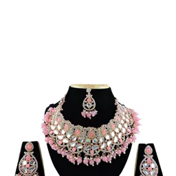 VATSALYA creation Women Pink Jewellery Set-image-39