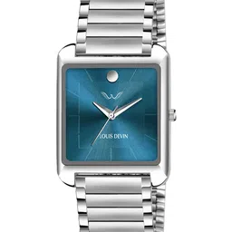 LOUIS DEVIN Men Brass Embellished Dial & Stainless Steel Bracelet Style Straps Analogue Watch-image-70