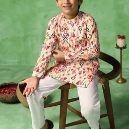 BAESD Boys Printed Regular Kurta with Trousers image 3