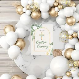 Special You 53-Pcs White Balloon Baptism Ceremony Dcor-image-37