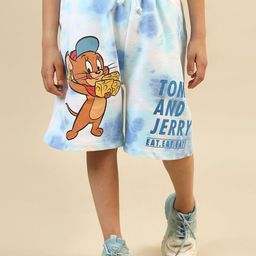 Kids Ville Boy Tom & Jerry Printed Loose Fit Shorts-image-30