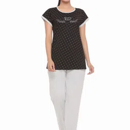 WOOL 4U Women Printed Night suit-image-80