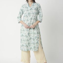 R&B Women Floral Printed Sequinned Kurta-picture-8