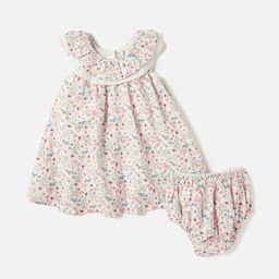 Giggles by Babyshop Floral Print A-Line Dress-image-5