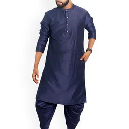 House of Aqss Band Collar Straight Kurta-image-85