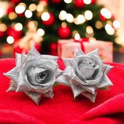 CHANDERKASH 2-Pcs Rose Flower Alligator Hair Clips-33