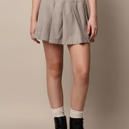 ONLY Checked Flared Mini Skirt-picture-7