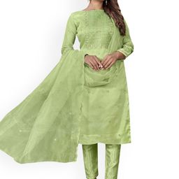 Maroosh Embroidered Organza Unstitched Dress Material-image-54