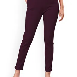 NEXSUS Women Regular Fit Easy Wash Cotton Cigarette Trouser-image-92