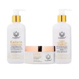 clenfay Set Of 3 Keratin Conditioner, Shampoo & Mask- 780ml-51