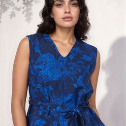 Routes by All About You Women Floral Printed Linen Top-image-74