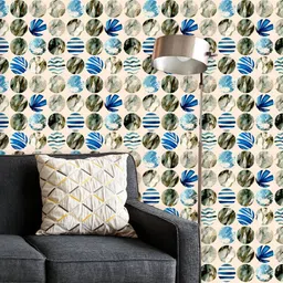 ArtzFolio Printed UV-Resistant Anti-Bacterial Abstract Palm Leaves Pattern Peel & Stick Wallpaper-image-59