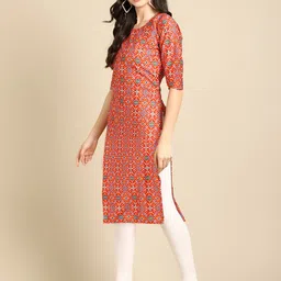 Anouk Rustic Selection Of 3 Geometric Printed Round Neck Straight Kurtas image 5
