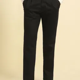 Allen Solly Men Mid-Rise Regular Fit Pleated Formal Trousers-picture-3