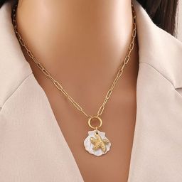 Estailo fashion Women Gold-Plated Ocean Treasure Necklace-image-93