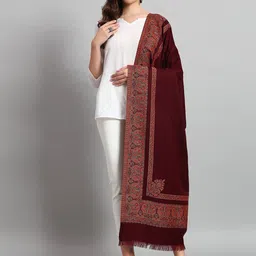 HANDICRAFT PALACE Women Paisley Woven Design Shawl-picture-41