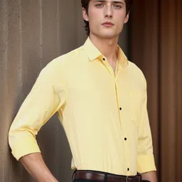 BUSCOTT Long Sleeves Cotton Formal Shirt-image-37