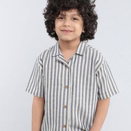 taffykids Boys Comfort Opaque Striped Casual Shirt-image-5