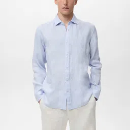 MANGO MAN Pure Linen Regular Fit Casual Shirt-picture-42