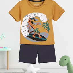 HELLCAT Boys Printed Short Sleeves T-shirt With Shorts-image-57