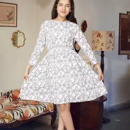 YK Floral Print Fit & Flare Dress-picture-27