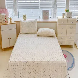 JC HOME White 140 TC Queen Bedsheet Set-1.5 x 2 m-picture-17