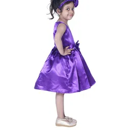 Shahina Fashion Girls Satin Fit & Flare Dress-picture-56