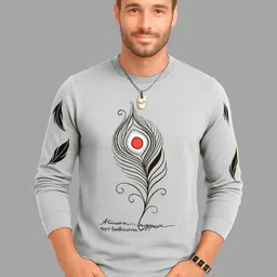 ATLANS Men Printed Round Neck Slim Fit Cotton T-shirt-picture-41